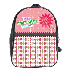 Cherish every little moment. - School Bag (Large)