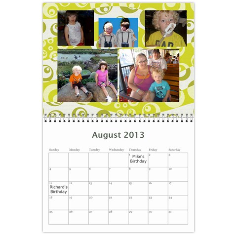2013 Calender By Kellyjanine2 Yahoo Com Aug 2013