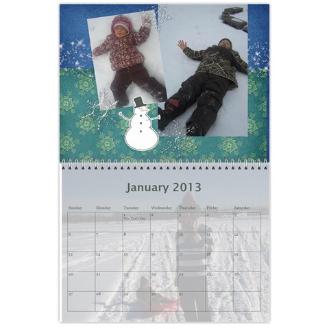 Calendar 2013 For Jisca By Elizabeth Marcellin Jan 2013