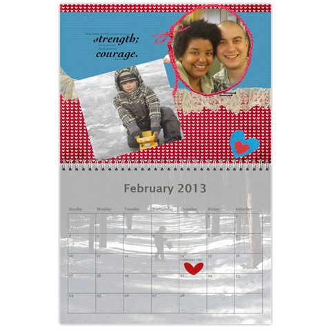 Calendar 2013 For Jisca By Elizabeth Marcellin Feb 2013