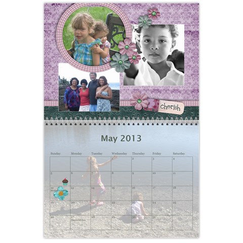 Calendar 2013 For Jisca By Elizabeth Marcellin May 2013