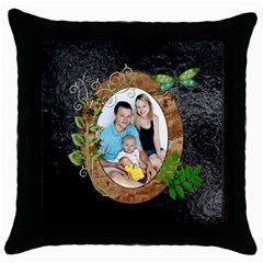 Nature Lover Throw Pillow Case - Throw Pillow Case (Black)