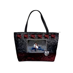 Red Black Classic Shoulder Handbag