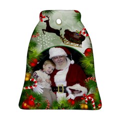 Santa Bell Ornament (2 Sided) - Bell Ornament (Two Sides)