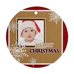 merry christmas - Ornament (Round)