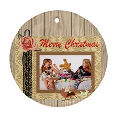 merry christmas - Ornament (Round)