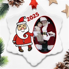 Santa snowflake Christmas Ornament - Ornament (Snowflake) Santa snowflake Christmas Ornament - Ornament (Snowflake)