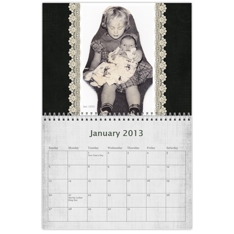 Sisters Calendar For Nesi By Debra Macv Jan 2013