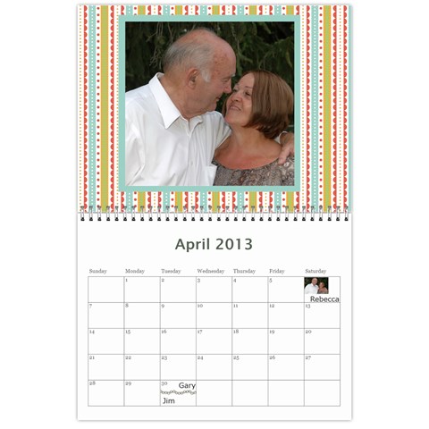 2013 Calendar By Joy Apr 2013