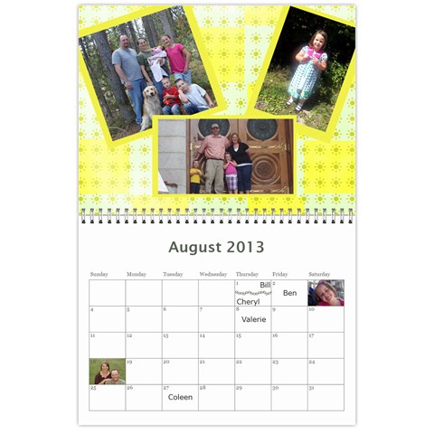 2013 Calendar By Joy Aug 2013
