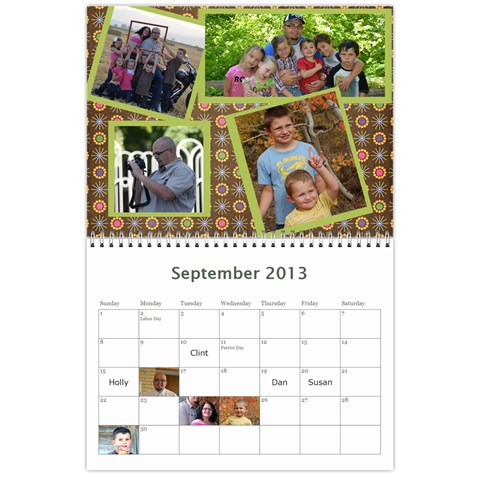 2013 Calendar By Joy Sep 2013