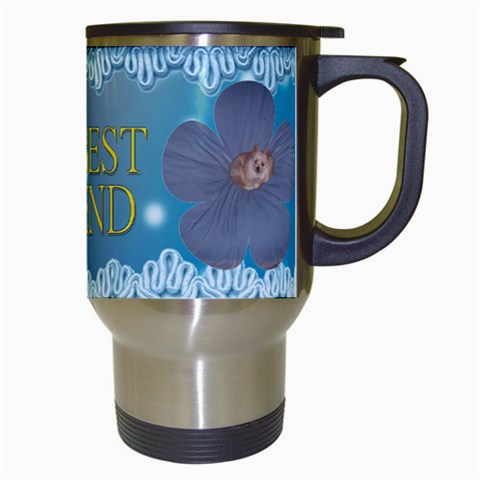 Blue Friend Travel Mug By Maryanne Right