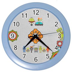 Robot clock Yasen - Color Wall Clock