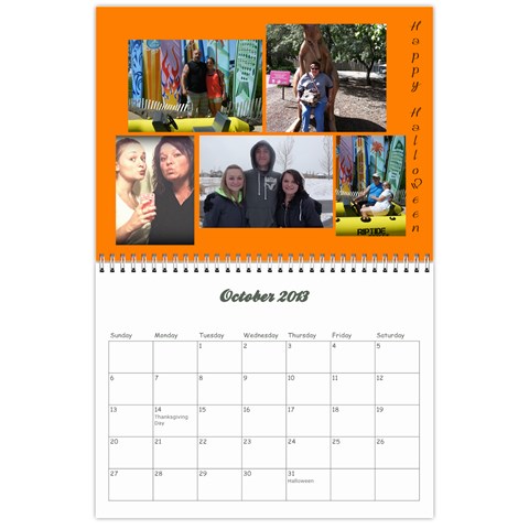 Calendar 2013 By Krista Oct 2013