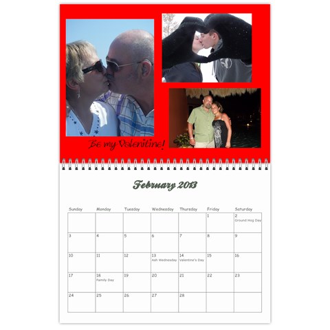 Calendar 2013 By Krista Feb 2013
