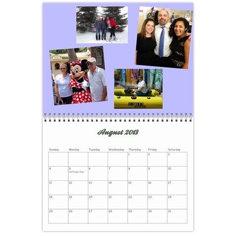 Calendar 2013 By Krista Aug 2013