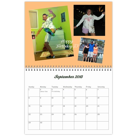 Calendar 2013 By Krista Sep 2013