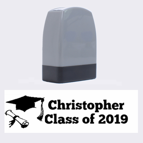 Graduation Stamp By Angela 1.4 x0.5  Stamp