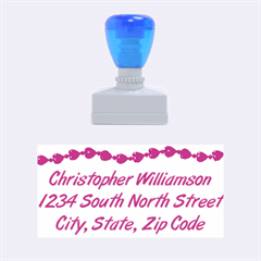 Pink Necklace Address Stamp