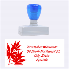 Japanese Maple Leaves Address Stamp