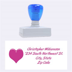 Heart Pink Address Stamp