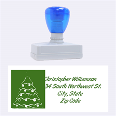 Holiday Christmas Tree Address Stamp