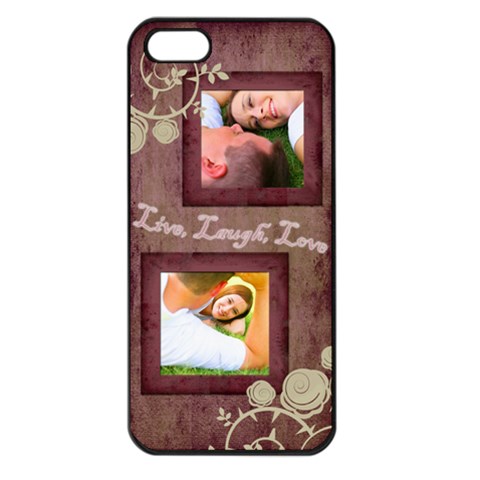 Pink Live, Laugh, Love Iphone 5 Case By Angela Front