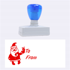 Santa Gift Rubber Stamp (large)