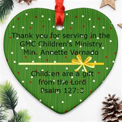 heart children min annette varnado - Ornament (Heart)