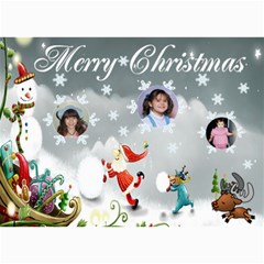 Winter scene Christmas Photo Card - 5  x 7  Photo Cards