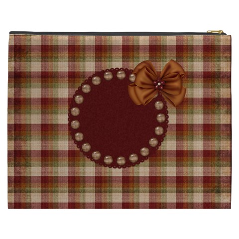 Gingy Holiday Xxxl Cosmetic Bag 1 By Lisa Minor Back