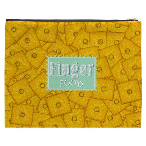 Foodie Xxxl Cosmetic Bag 1 By Lisa Minor Back