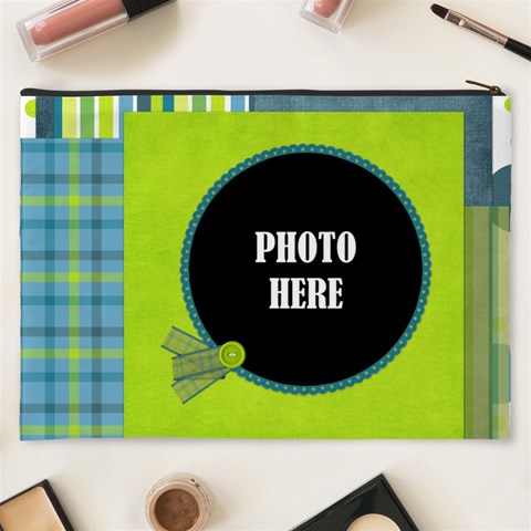 Bluegrass Xxxl Cosmetic Bag 1 By Lisa Minor Back
