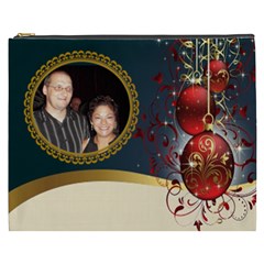 Red and gold ornament Cosmetic bag (XXXL) Red and gold ornament Cosmetic bag (XXXL)