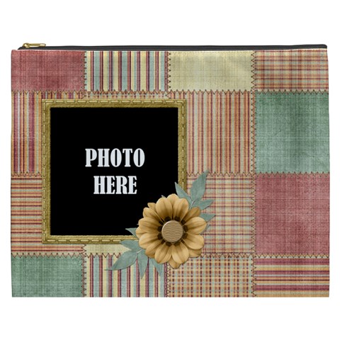 Quilted Xxxl Cosmetic Bag 1 By Lisa Minor Front