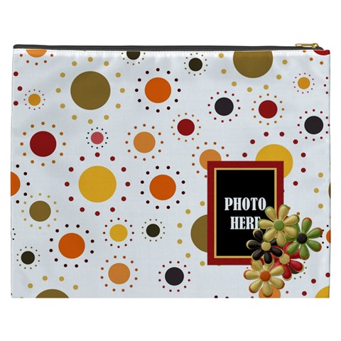 Tangerine Breeze Xxxl Cosmetic Bag 1 By Lisa Minor Back
