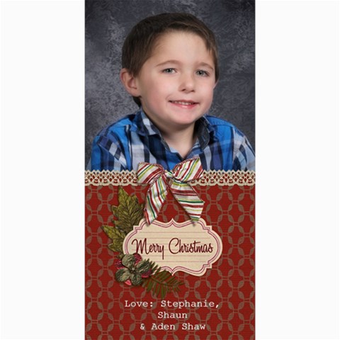 Shaw Xmas Card 2012 By Steph 8 x4  Photo Card - 8