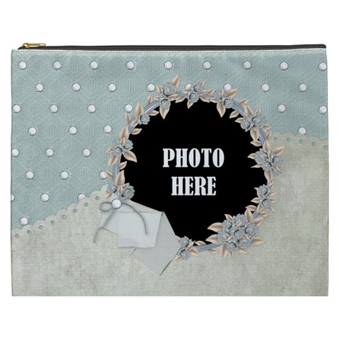 Winters Blessing Xxxl Cosmetic Bag By Lisa Minor Front