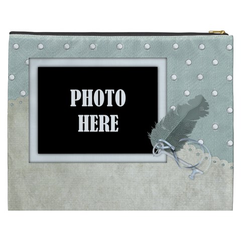 Winters Blessing Xxxl Cosmetic Bag By Lisa Minor Back