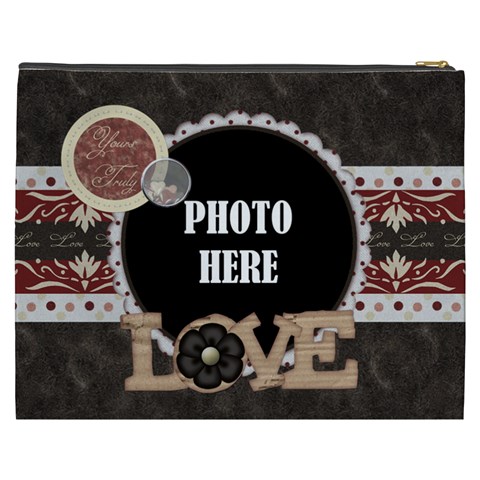 You ve Stolen My Heart Xxxl Cosmetic Bag 1 By Lisa Minor Back