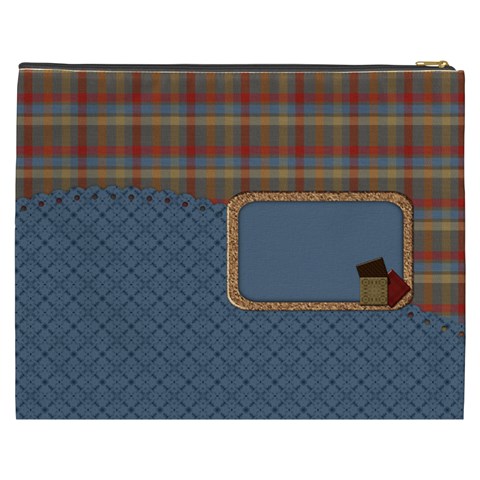 The Boys Of Fall Xxxl Cosmetic Bag By Lisa Minor Back