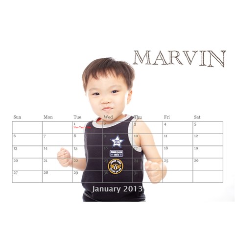 Desktop Calendar By Vivi Jan 2013