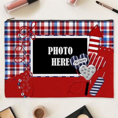 My Country Xxxl Cosmetic Bag 1 By Lisa Minor Front