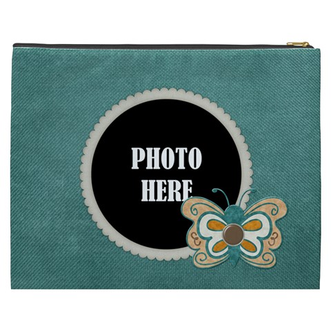 Autumn s Whisper Xxxl Cosmetic Bag 1 By Lisa Minor Back