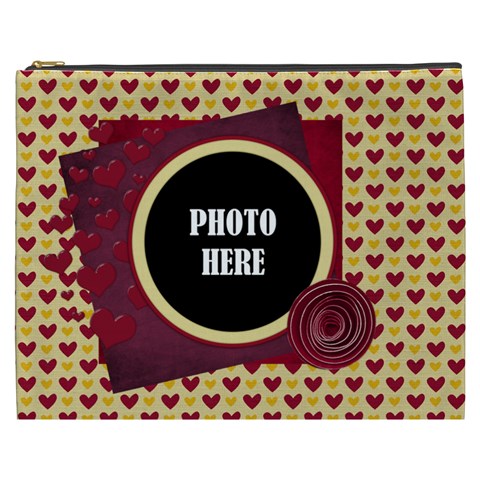 February 365 Xxxl Cosmetic Bag 1 By Lisa Minor Front
