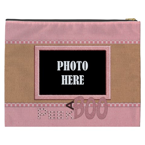 Watch Me Grow Girl Xxxl Cosmetic Bag 2 By Lisa Minor Back