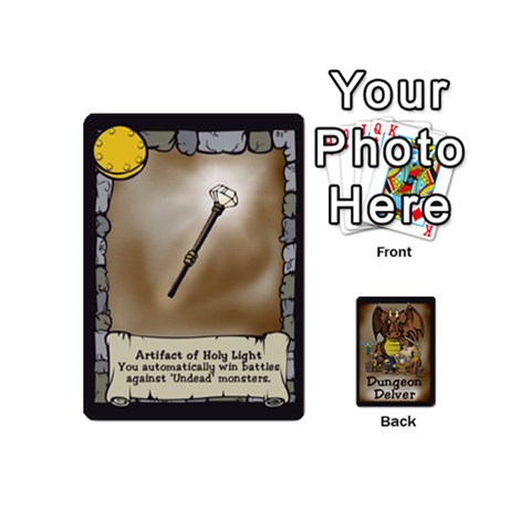 Dungeondelver 54playingcardsmini By David Barry Front - Heart9