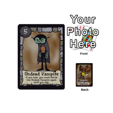 Dungeondelver 54playingcardsmini By David Barry Front - Diamond3