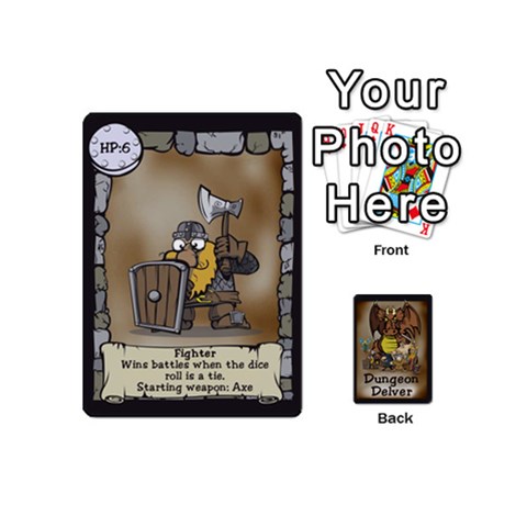 Dungeondelver 54playingcardsmini By David Barry Front - Joker1