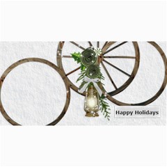 Happy Holidays 8x4 photo card - 4  x 8  Photo Cards